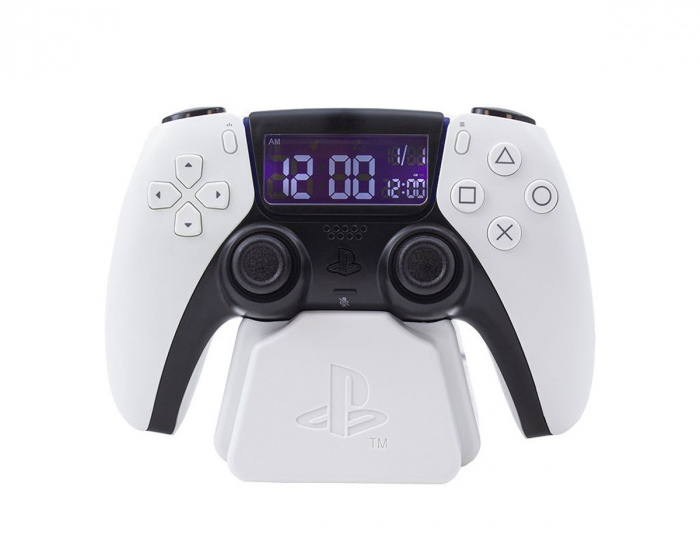 Paladone Playstation Alarm Clock PS5 - Hvid Digital Vækkeur