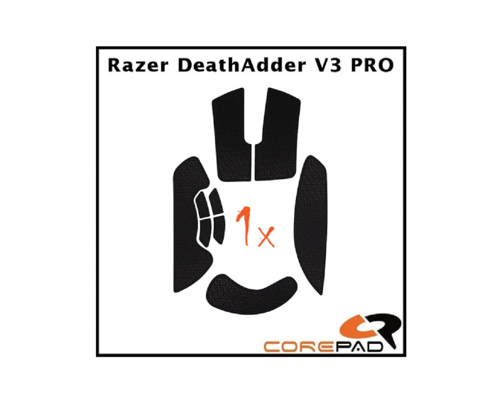 Corepad Soft Grips til Razer DeathAdder V3 PRO - Hvid