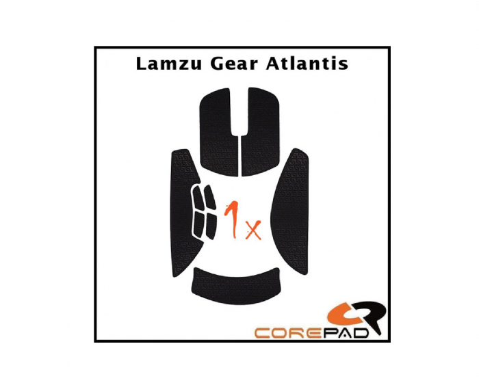 Soft Grips til Lamzu Atlantis - Sort