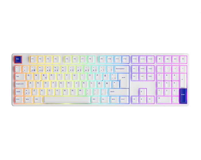 Akko 5108B Blue/White [Akko CS Jelly Purple] - Trådløs Tastatur