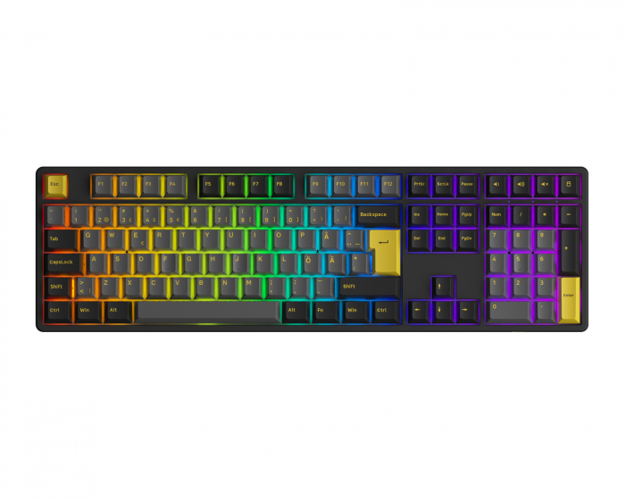 Akko 5108B Black/Gold [Akko CS Jelly Purple] - Trådløs Tastatur