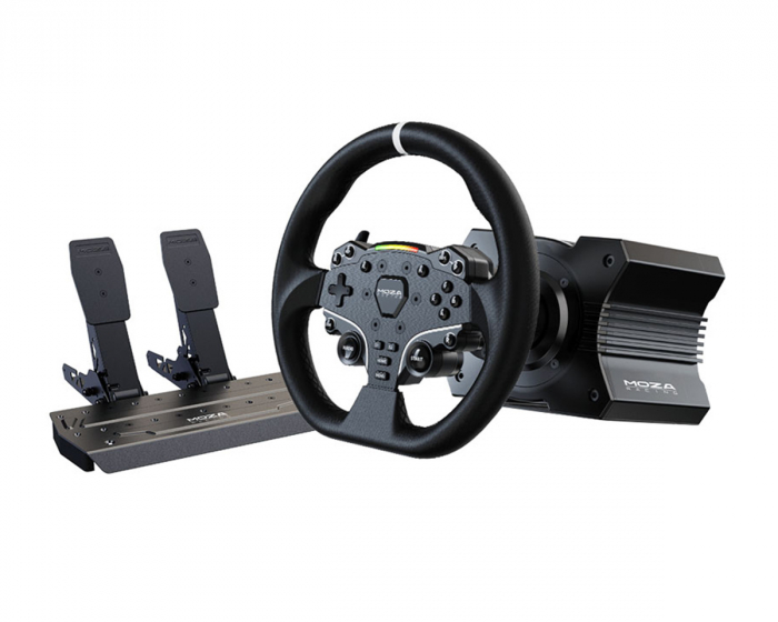 Moza Racing R5 Racing Simulator Bundle (R5 Wheel Base, ES Steering Wheel, SR-P Lite Pedals)