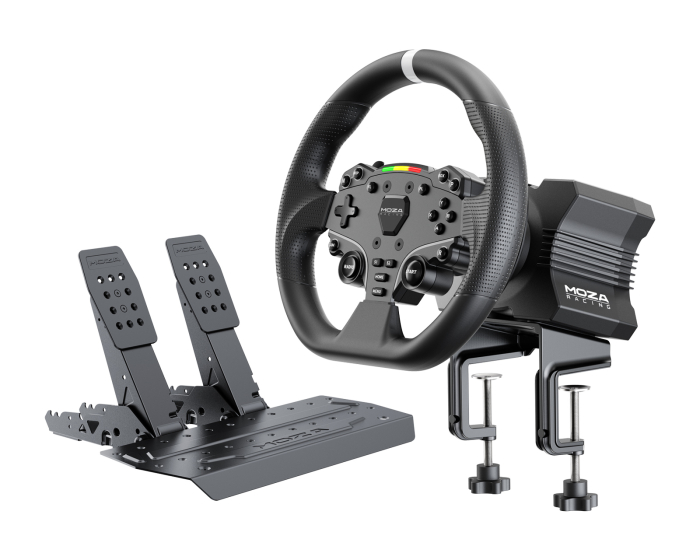 Moza Racing R5 Racing Simulator Bundle (R5 Wheel Base, ES Steering Wheel, SR-P Lite Pedals)