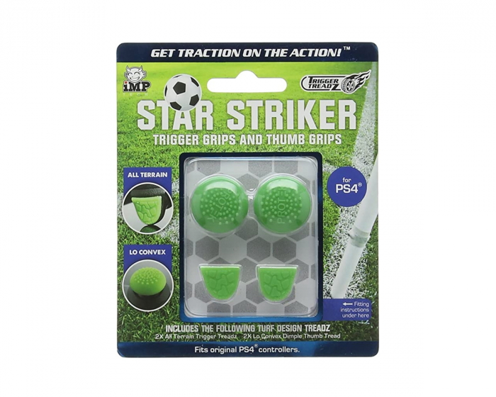 Trigger Treadz PS4 Star Striker Trigger & Thumb Grips - Grips til PS4 Controller