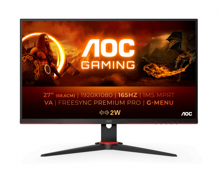 AOC 27G2SAE 27” Gamingskærm LED 165Hz 1ms VA FHD