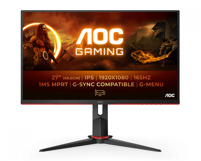 Nøjagtig Mispend regn AOC 27G2SPU 27” Gamingskærm LED 165Hz 1ms IPS FHD - MaxGaming.dk