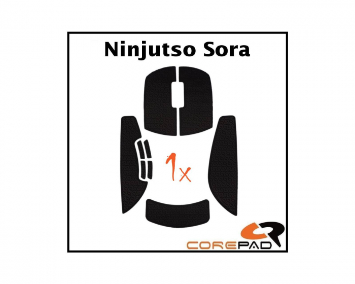 Corepad Soft Grips til Ninjutso Sora - Sort