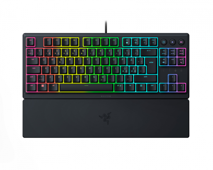 Razer Ornata V3 TKL Low Profile Gaming Tastatur [Mecha Membrane Clicky] - Sort