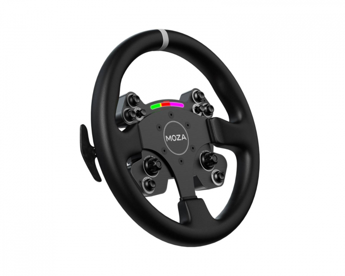 Moza Racing CS v2 Steering Wheel Round Leather - 33cm Rat