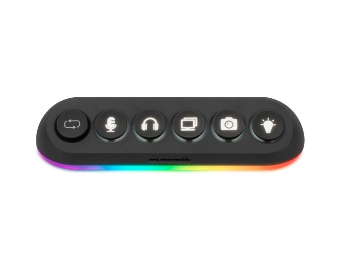 Streamplify HUB DECK 5, RGB 5-Port USB Hub, 12V - Sort