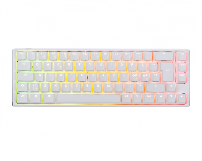 Ducky ONE 3 SF Pure White RGB Hotswap Tastatur [MX Red]