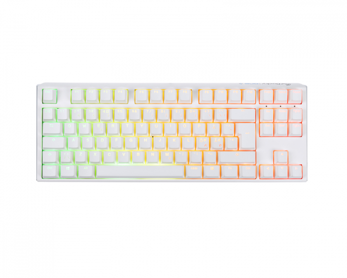 Ducky ONE 3 TKL Pure White RGB Hotswap Tastatur [MX Blue]