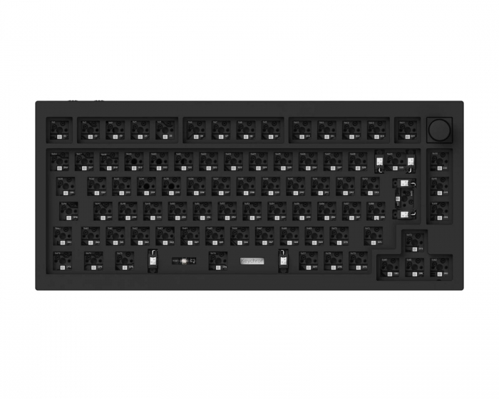 Keychron Q1 Pro QMK 75% ISO Barebone Hotswap Trådløs Tastatur - Carbon Black