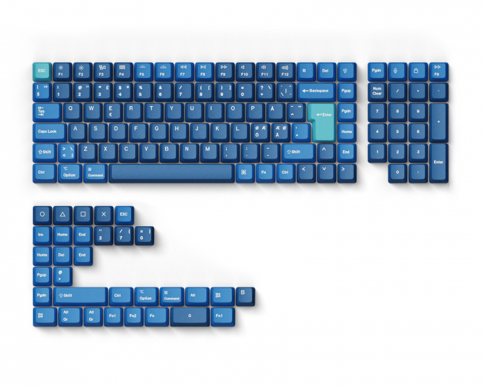 Keychron OEM Dye-Sub PBT Keycap Set - Ocean Full Set Nordic