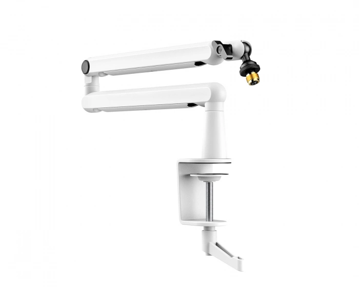 Fifine Low-Profile Boom Arm Stand - Hvid Mikrofonstativ