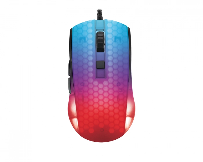 Deltaco Gaming DM310 Semi-Transparent RGB Gaming Mus - Sort