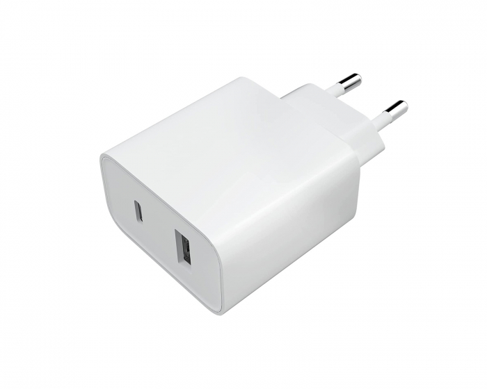 Xiaomi Mi 33W Charger (USB-A + USB-C) - Hvid Vægoplader