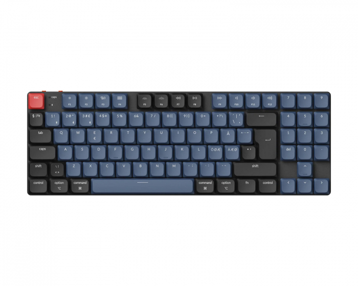 Keychron K13 Pro Low Profile Hotswap Trådløs Tastatur RGB Aluminium [Gateron G Pro Red]