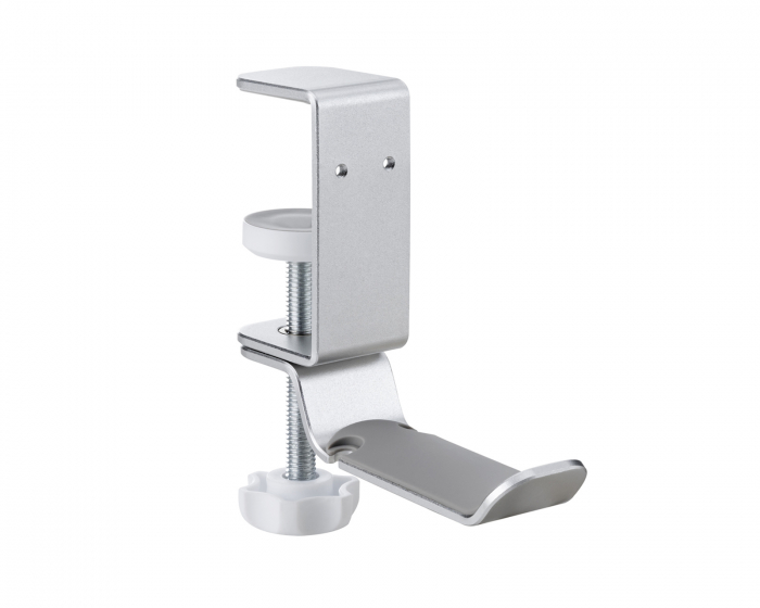 MaxMount Clamp-On Headset Stand - Headset Holder - Sølv