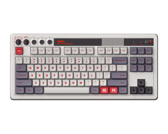 8Bitdo Retro Mechanical Keyboard - Trådløst Tastatur ANSI - N Edition