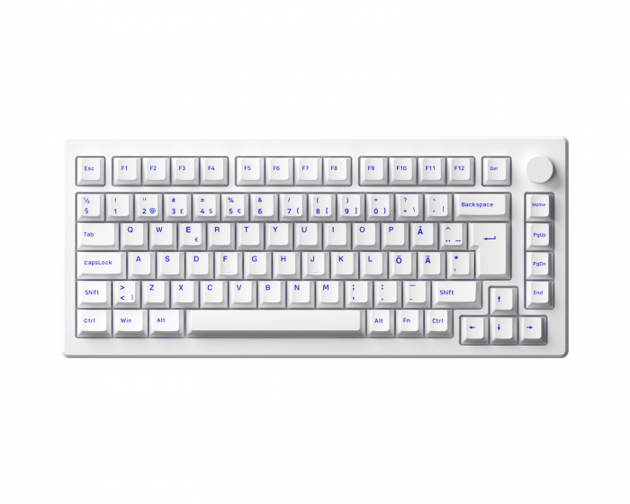 MOD007 PC V2 White/Blue Hotswap Tastatur [Akko CS Piano]