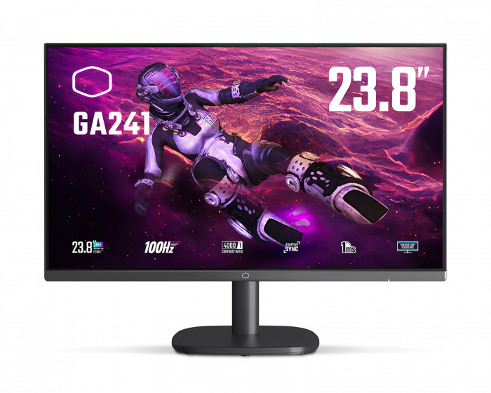 Cooler Master GA241 23.8″ FHD VA 100Hz 1ms Gamingskærm