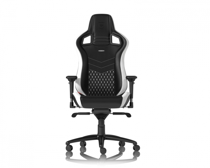 noblechairs EPIC Real Leather - Sort / Hvid / Rød