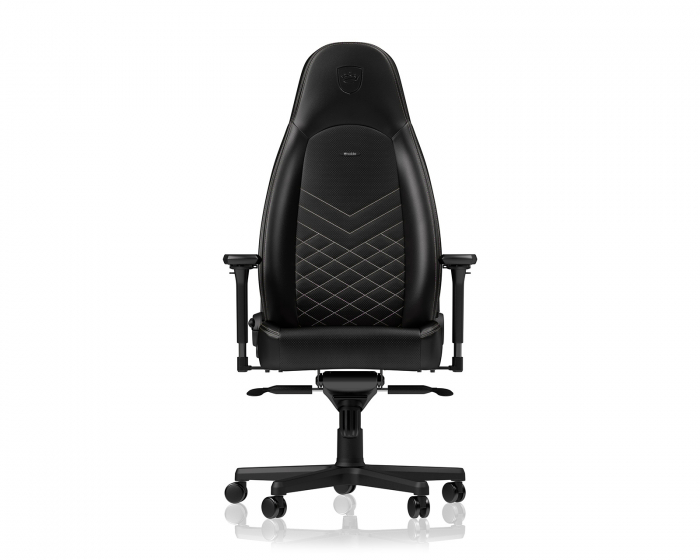 noblechairs ICON PU-Leather - Sort / Platin-Hvid