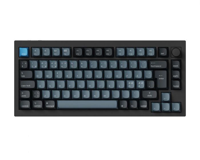 Keychron Q1 Pro QMK 75% RGB Knob Hotswap Trådløs Tastatur - Black [K Pro Red]