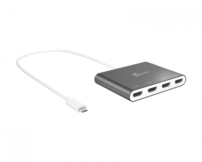 j5create USB-C til 4-Port HDMI Multi-Monitor Adapter