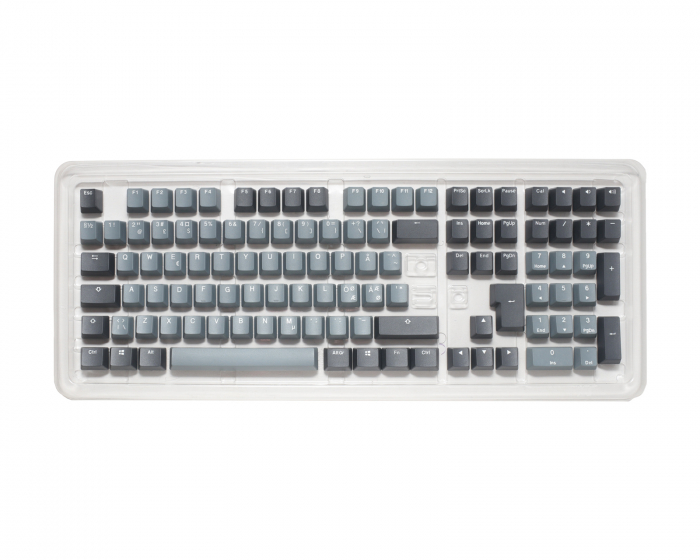 Ducky Skyline PBT Double-shot Keycap Set - Grå 