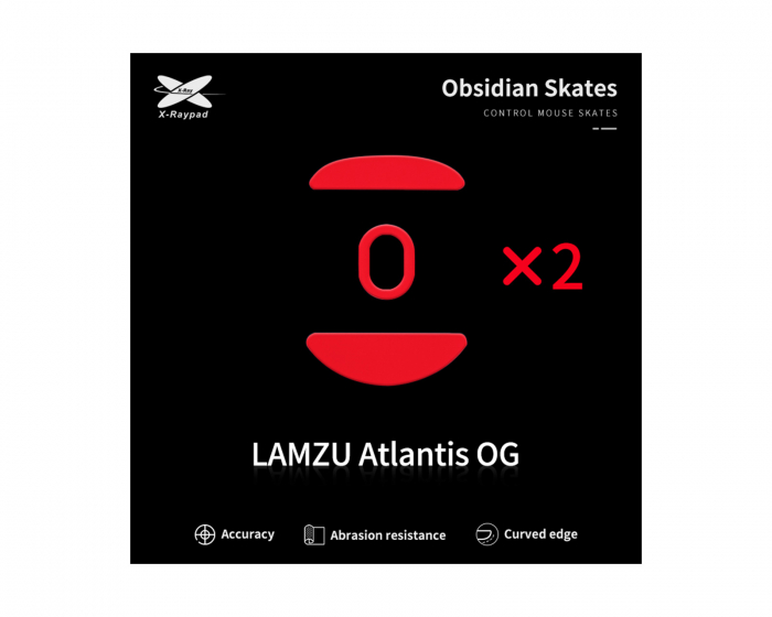 X-raypad Obsidian Mouse Skates til Lamzu Atlantis OG