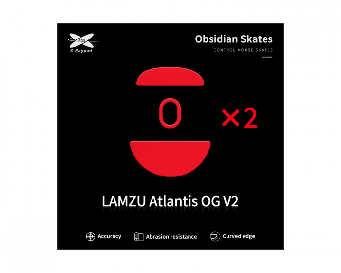 X-raypad Obsidian Mouse Skates til Lamzu Atlantis OG V2