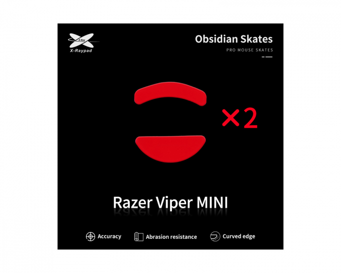 X-raypad Obsidian Mouse Skates til Razer Viper Mini