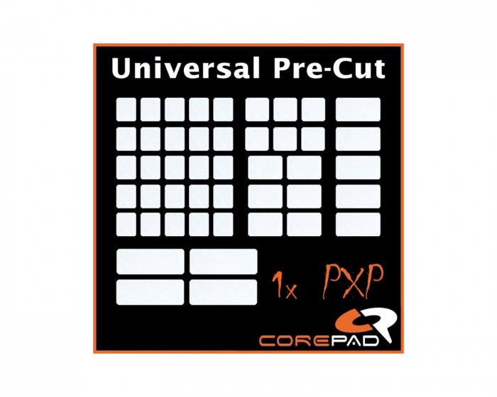 Corepad PXP Universal Pre-Cut Grips til Tastatur og Mus - White