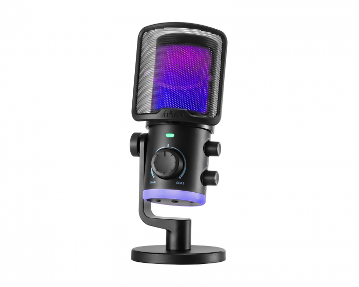 Fifine Ampligame AM6 Kondensator Mikrofon med RGB - Black