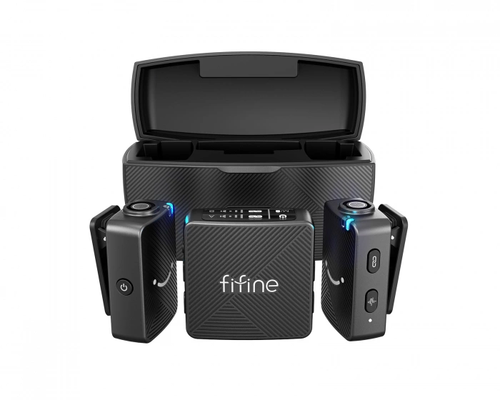 Fifine M9 Dual Wireless Microphone System - Trådløs Mikrofon