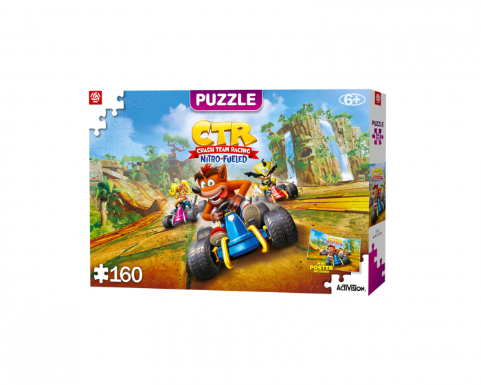 Good Loot Kids Puzzle - Crash Team Racing Nitro-Fueled Puslespil Børn 160 Stykker