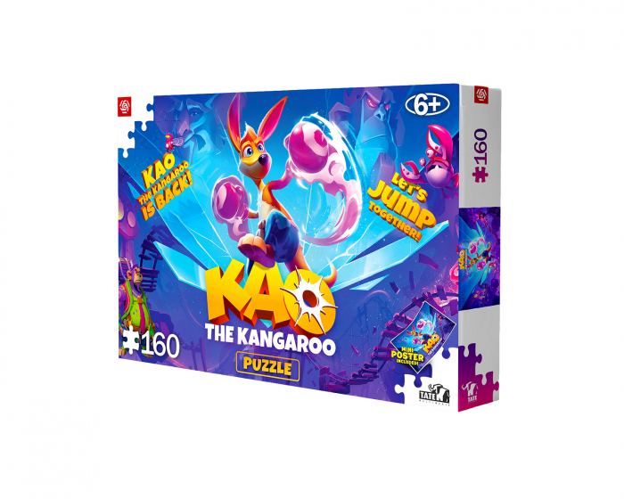 Good Loot Kids Puzzle - Kao The Kangaroo: Kao is Back Puslespil Børn 160 Stykker