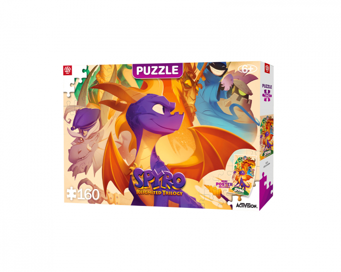 Good Loot Kids Puzzle - Spyro Reignited Trilogy Heroes Puslespil Børn 160 Stykker