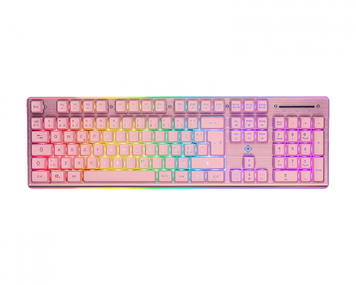 Deltaco Gaming PK75 RGB Gaming Tastatur - Lyserød