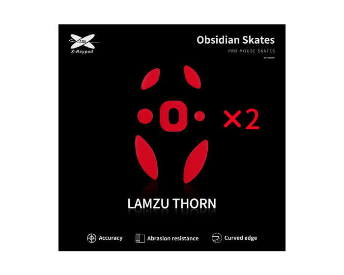 X-raypad Obsidian Mouse Skates til Lamzu Thorn