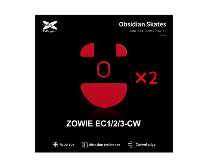 X-raypad Obsidian Mouse Skates til Zowie EC-CW