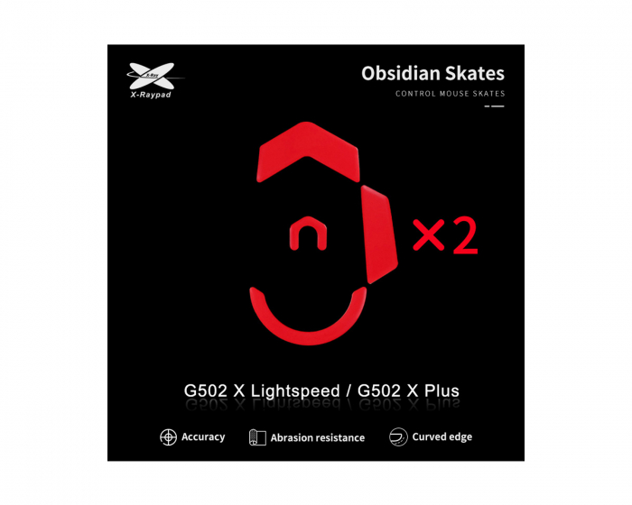 X-raypad Obsidian Mouse Skates til Logitech G502 X Lightspeed/G502 X PLUS