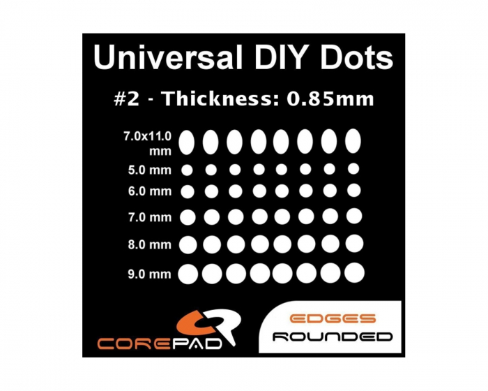 Corepad Skatez til Universal Use - Dots 0.85mm