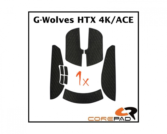 Corepad Soft Grips til G-Wolves HTX 4K/ACE - Sort