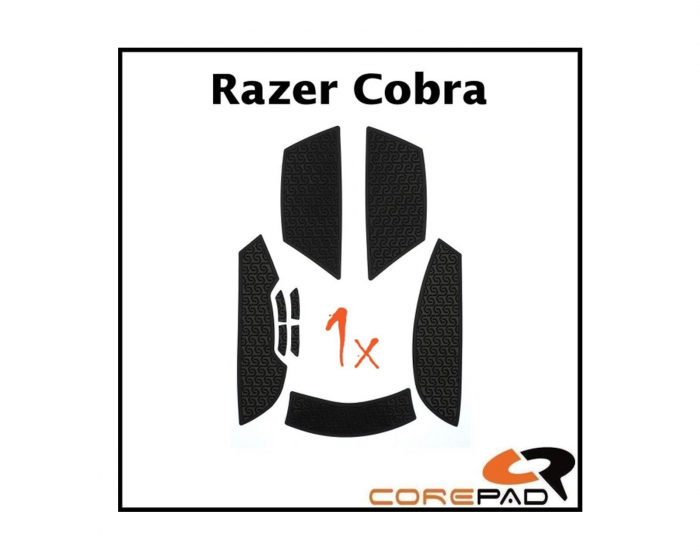 Corepad Soft Grips til Razer Cobra Wired/Wireless - Sort