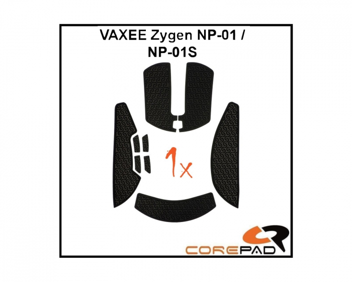 Corepad Soft Grips til Vaxee NP-01/NP-01s - Sort