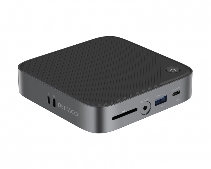 Deltaco USB-C Dockningsstation - 9 Porte