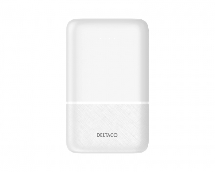 Deltaco 10.000 mAh Powerbank - Hvid